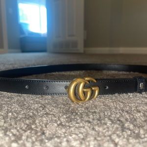 Gucci belt black & gold